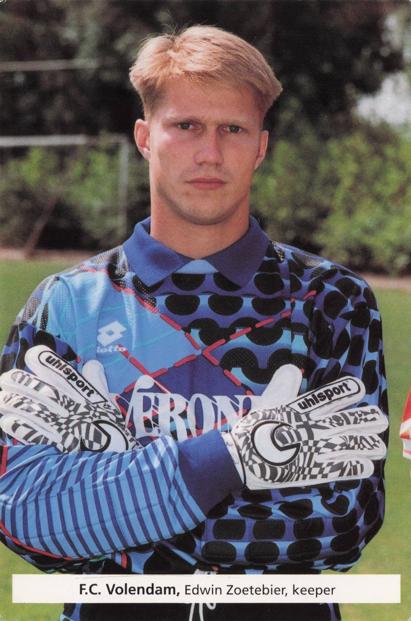 Edwin Zoetebier FC Volendam PB Football Soccer Postcard
