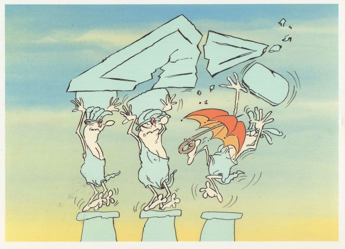 Een Griekse Tragedie Dutch Risque Adult Cartoon Movie Postcard