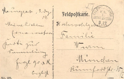Einzug Unserer Truppen In Namur German Feldpost Army Military Bicycle Postcard