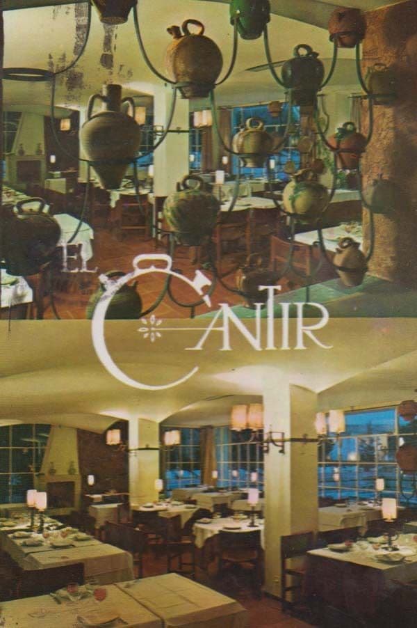 El Cantir Grill Room Hotel Alga Restaurant Kitchen Spain Spanish Postcard