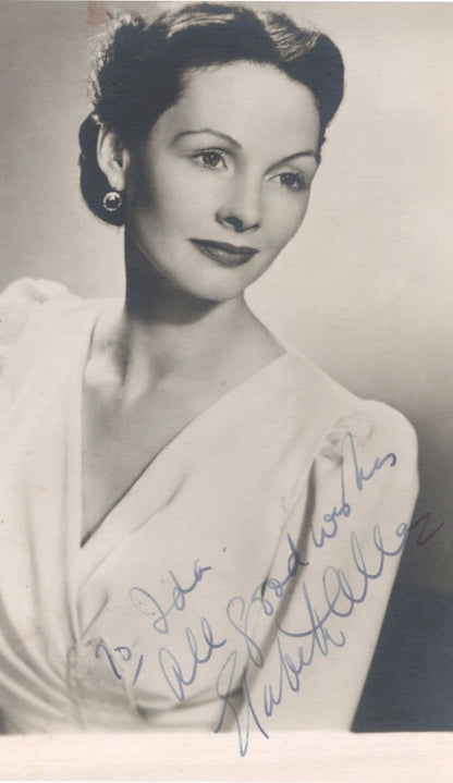 Elizabeth Allen Historic American Actress Hand Signed Photo & AMAZING REVERSE