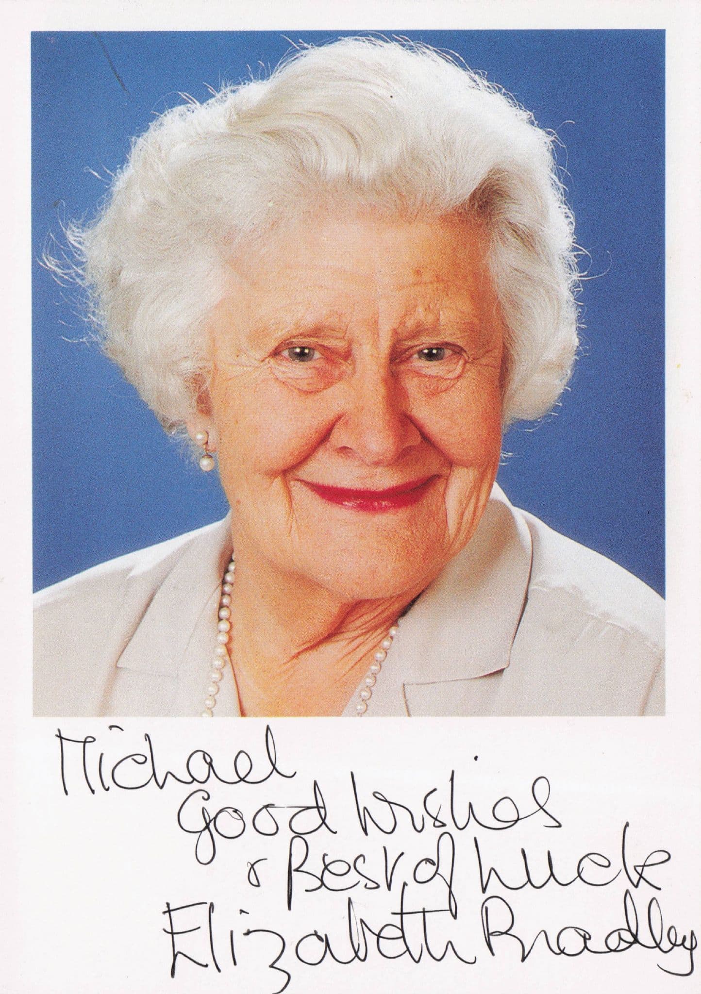 Elizabeth Bradley Coronation Street Hand Signed Cast Photo