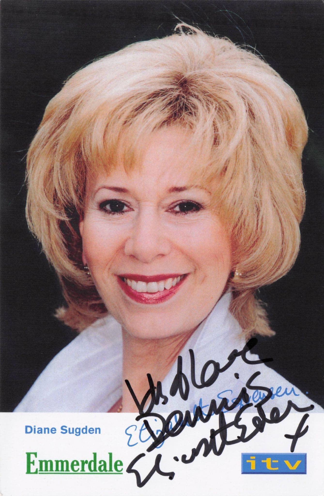 Elizabeth Estensen as Diane Sugden in Emmerdale Hand Signed Photo