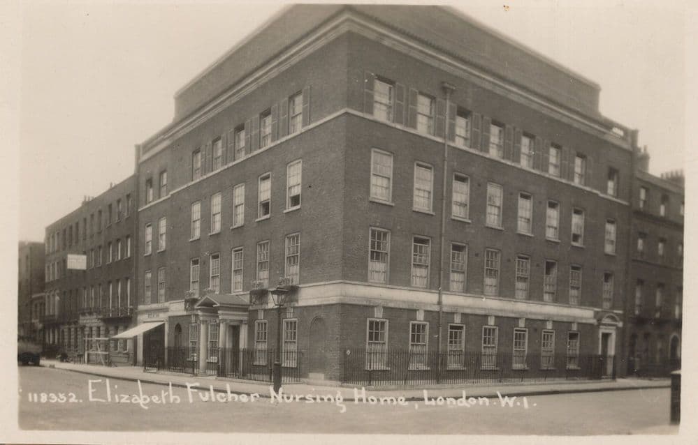 Elizabeth Fulcher Nursing Hospital Home Old W1 London Real Photo Postcard