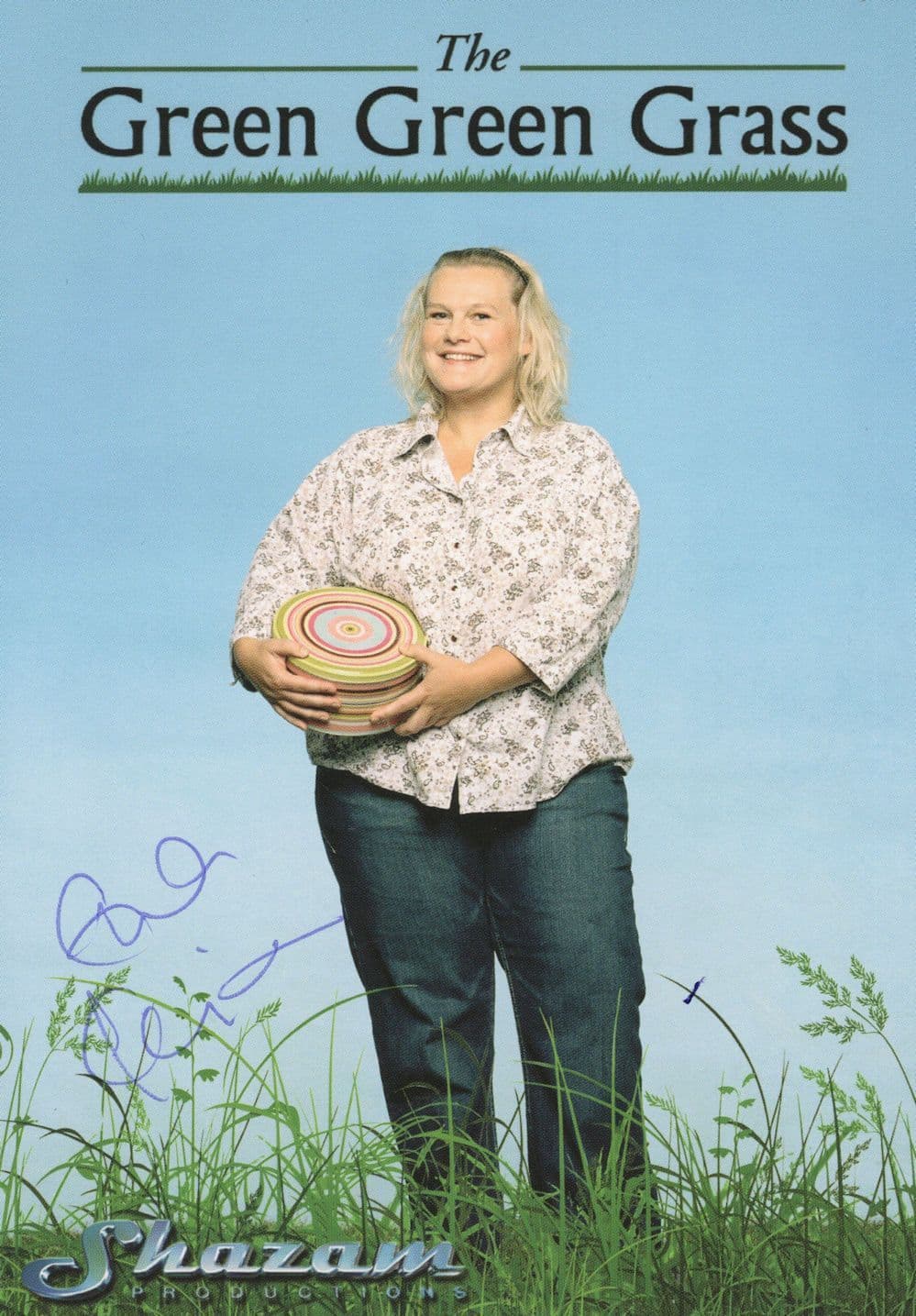 Ella Kenion as Mrs Cakeworthy The Green Green Grass Hand Signed Photo
