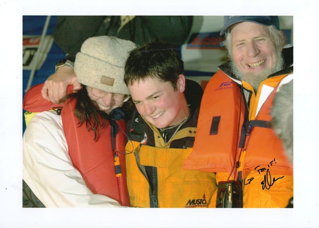 Ellen MacArthur France Yacht Race Reuters 12x8 Hand Signed Press Photo