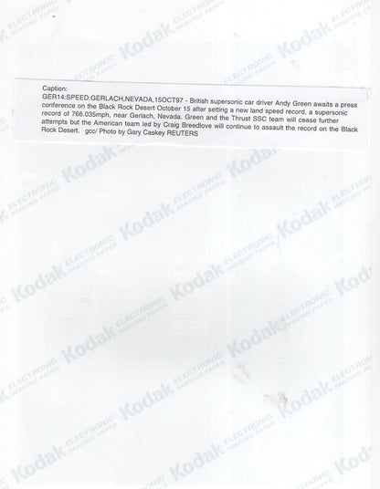 Ellen MacArthur Yacht Race Reuters Southampton 12x8 Hand Signed Press Photo