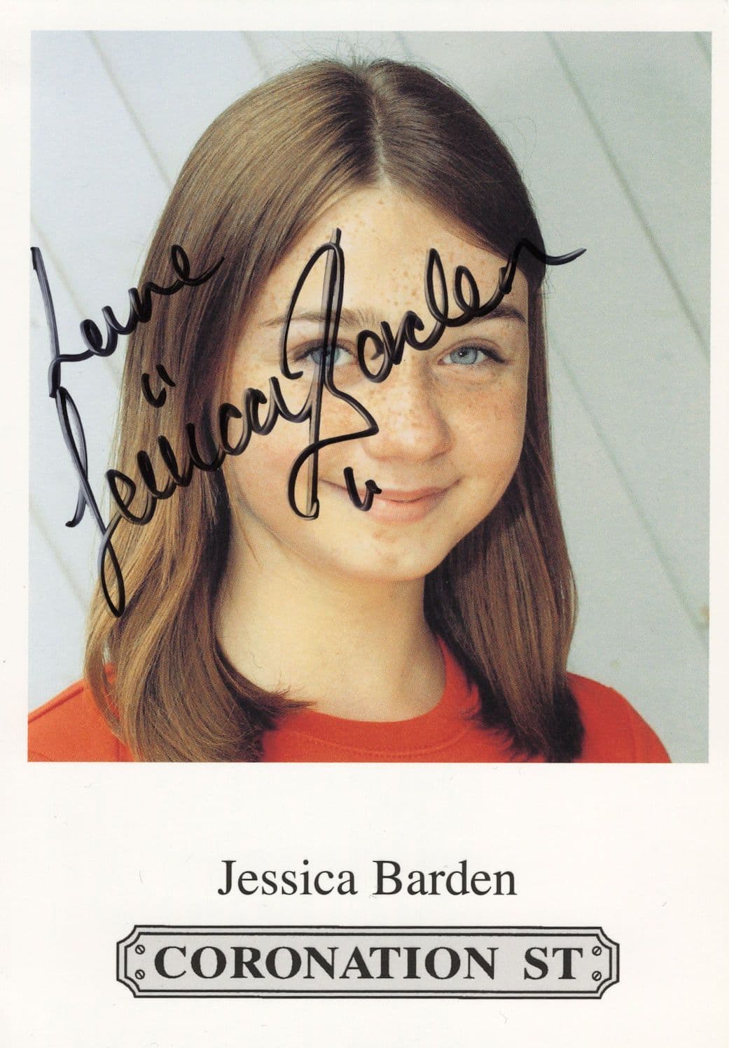 Ellie Leach Coronation Street as Child Star Undedicated Hand Signed Cast Photo