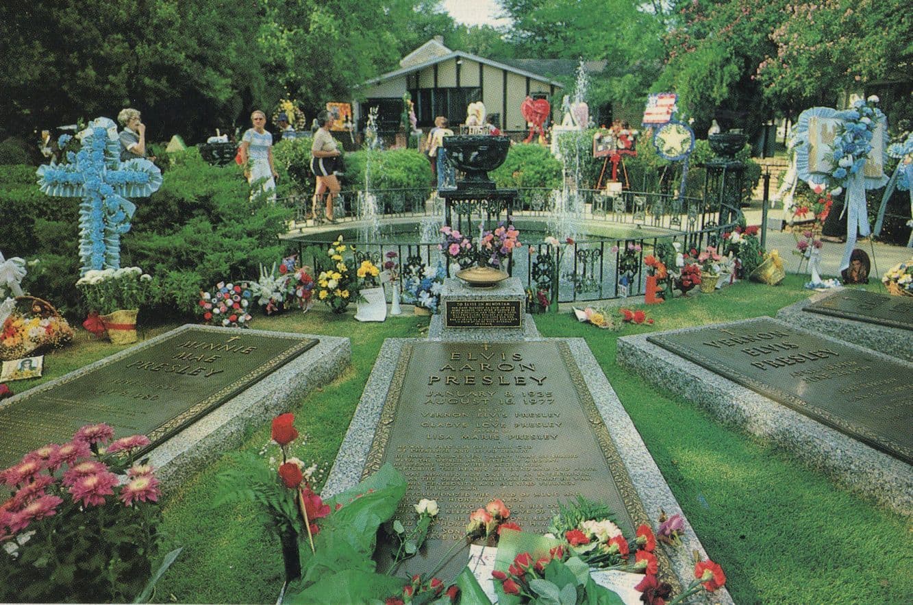 Elvis Presley Graceland Mansion Meditation Garden Postcard