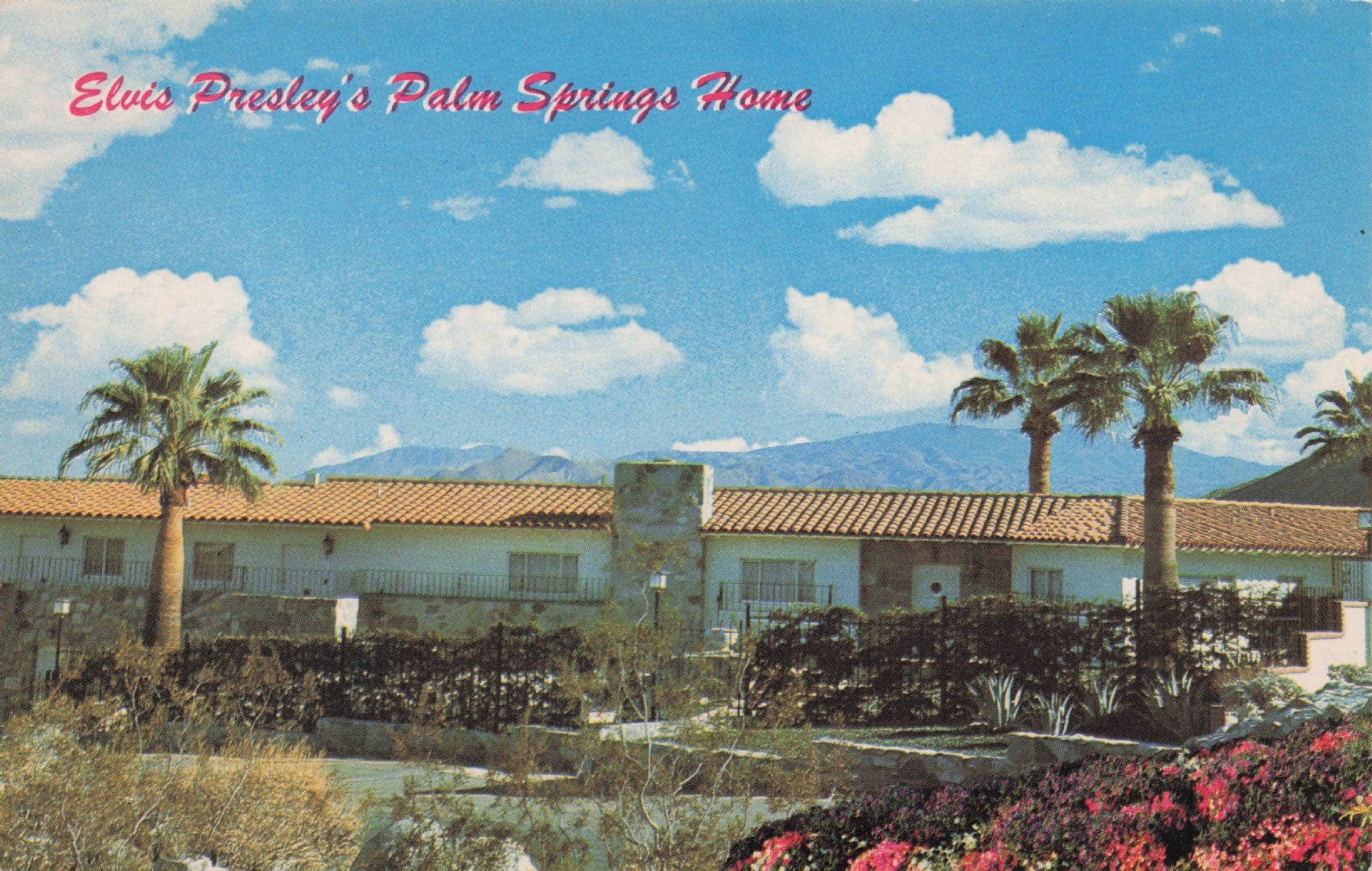 Elvis Presley's Palm Springs Amazing Home American Postcard
