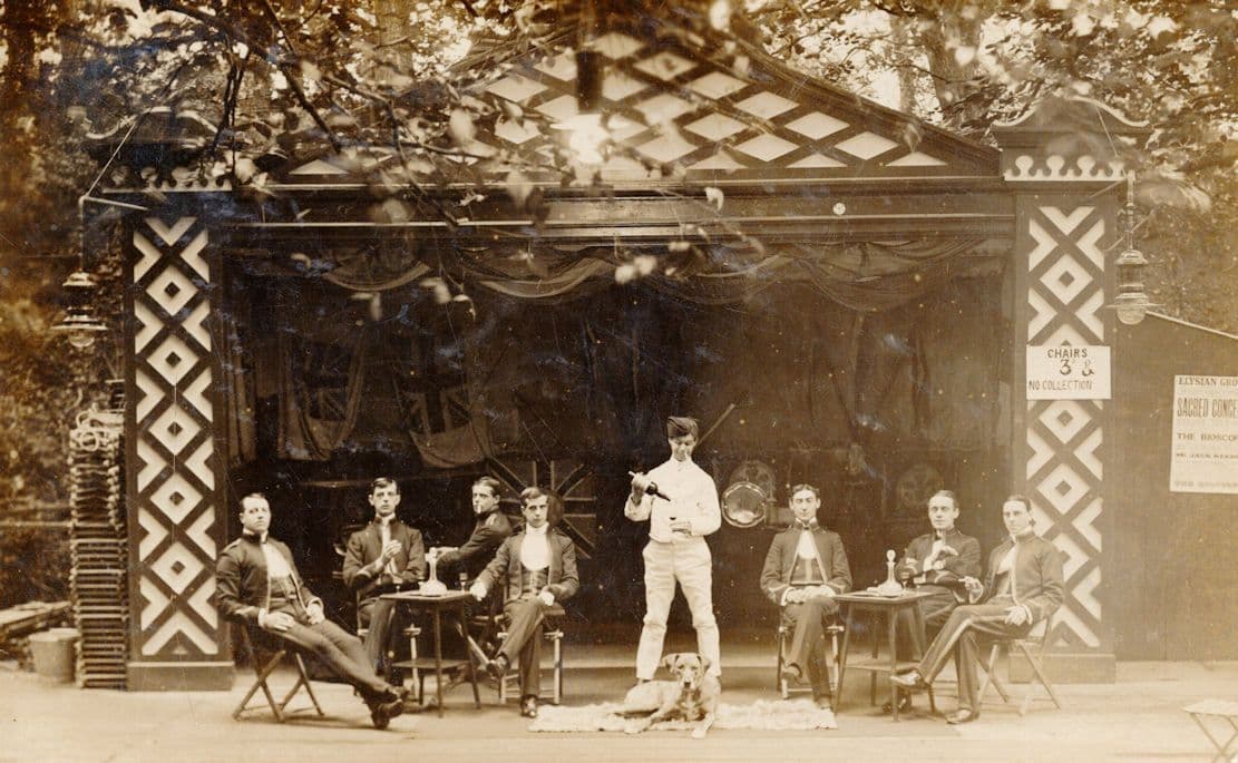 Elysion Grove Wales Antique Theatre Show Drinking Postcard