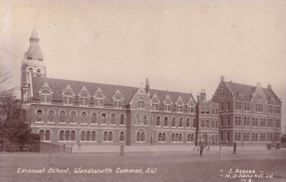 Emanuel School Wandsworth Common Antique London Postcard