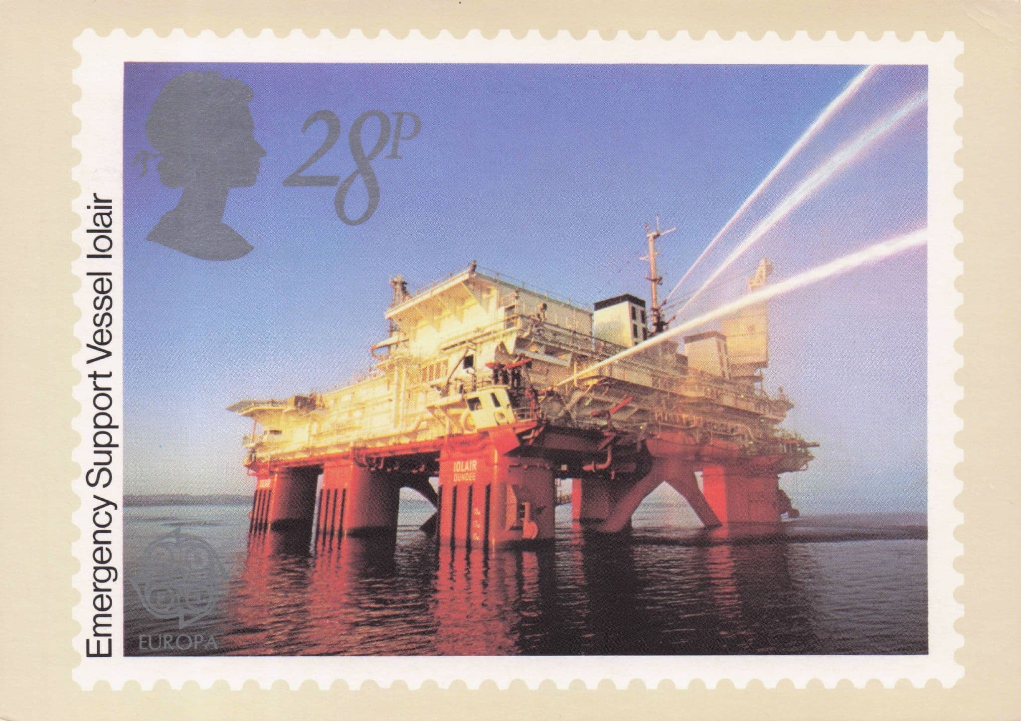 Emergency Support Vessel Lolair Painting Engineering Royal Mail Postcard