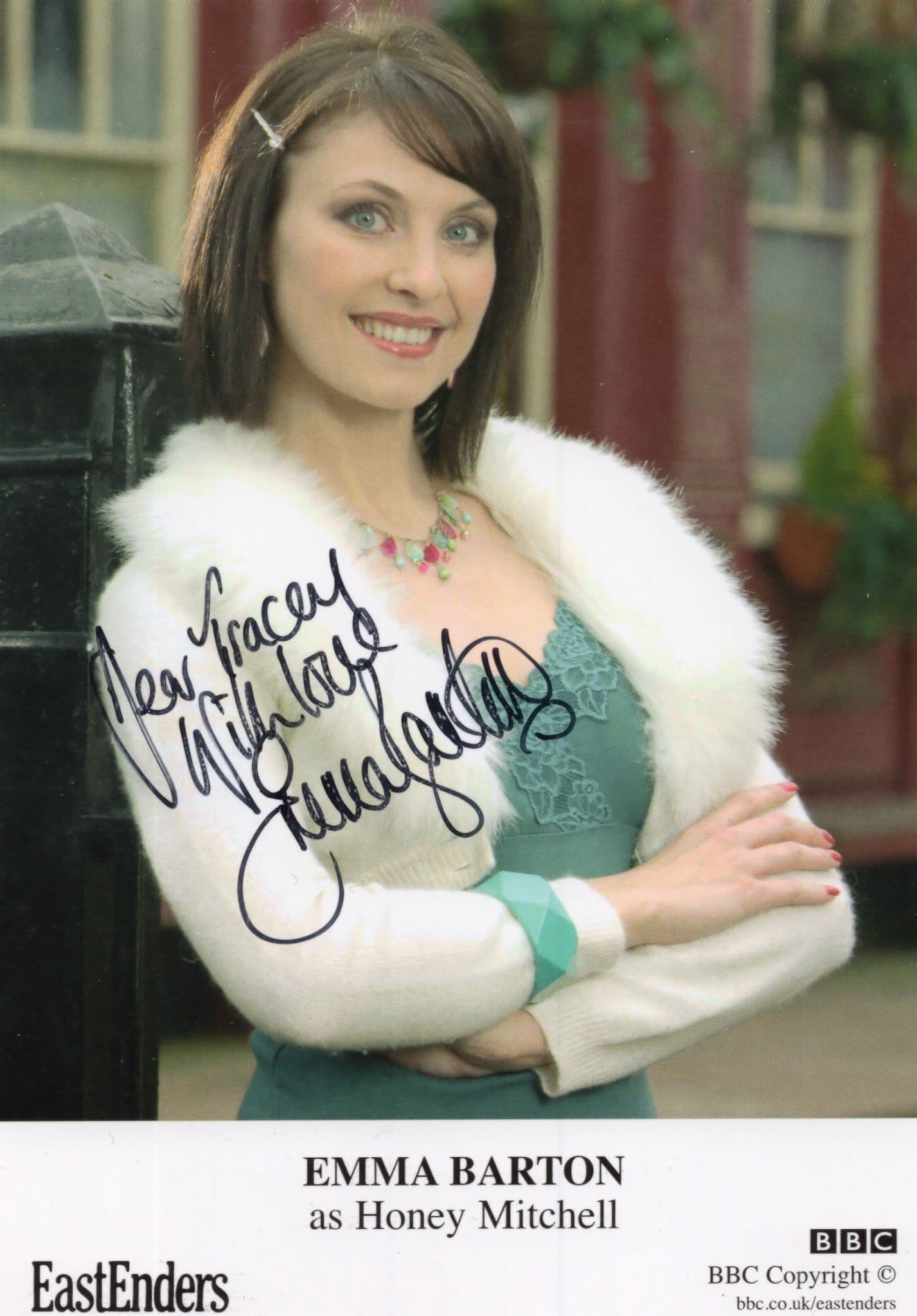 Emma Barton Honey Mitchell in BBC Eastenders Hand Signed Cast Card Photo