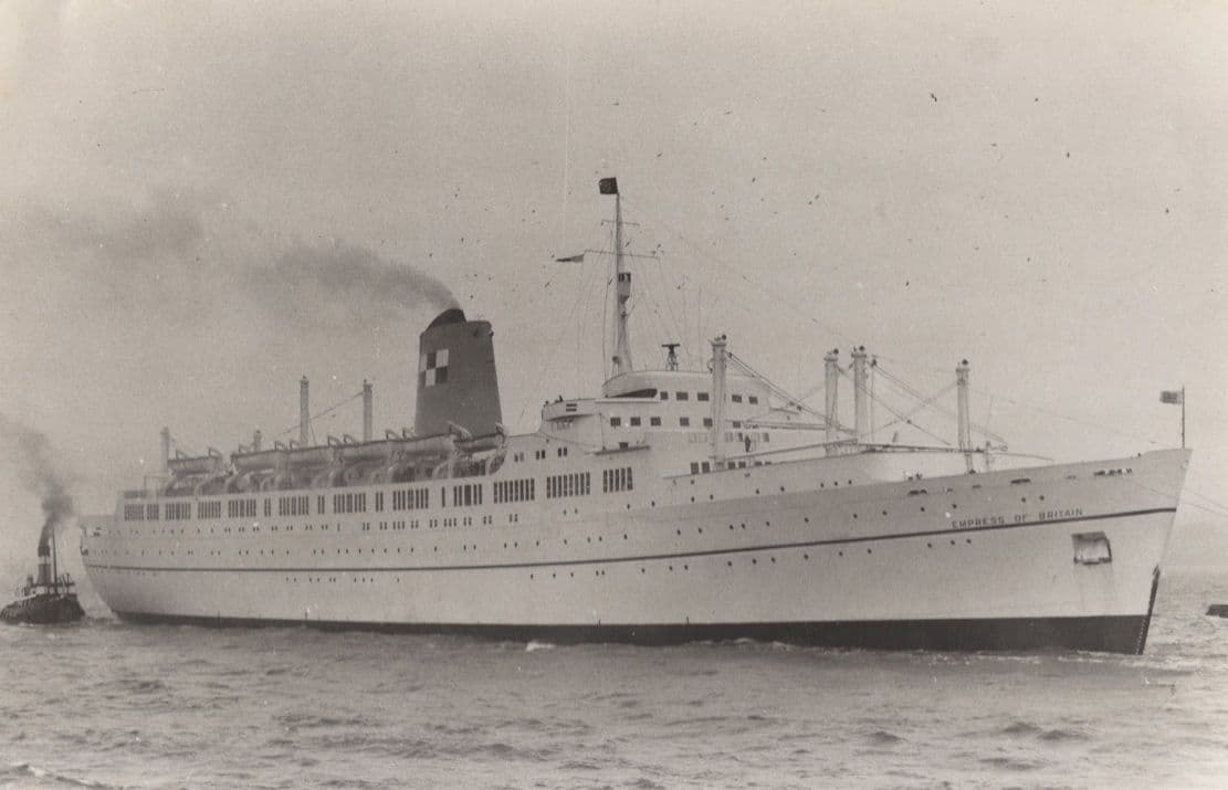 Empress Of Britain Ship Vintage Photo