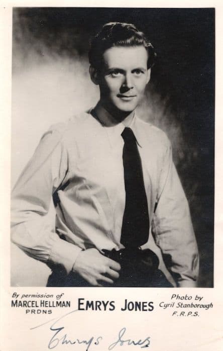 Emrys Jones Vintage Printed But Hand Signed Appearance Photo