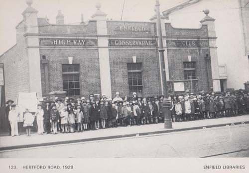 Enfield Conservative Politics Club Party 1928 View Photo Postcard