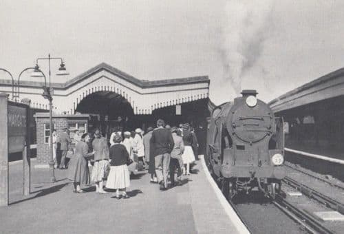 Engine 30912 Train Downside Victoria to Margate Kent in 1959 Railway Postcard