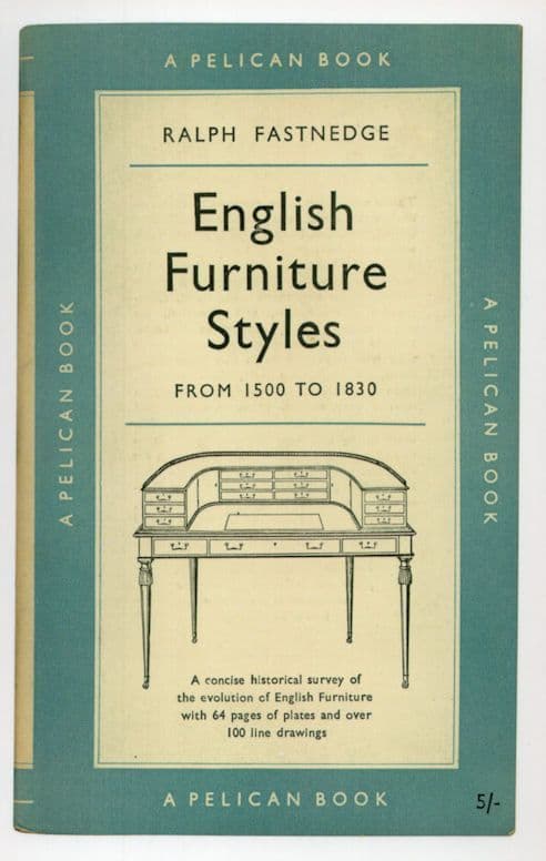 English Furniture Styles Ralph Fastnedge 1955 Book Postcard