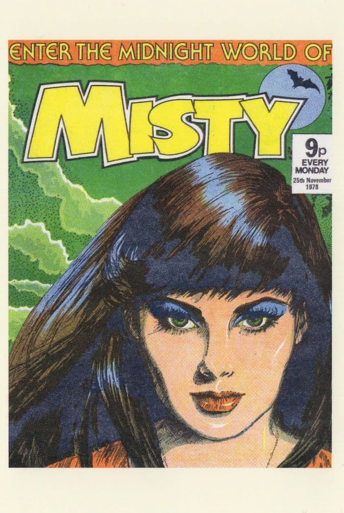 Enter The Midnight World Of Misty 1970s Girls Horror Comic Postcard