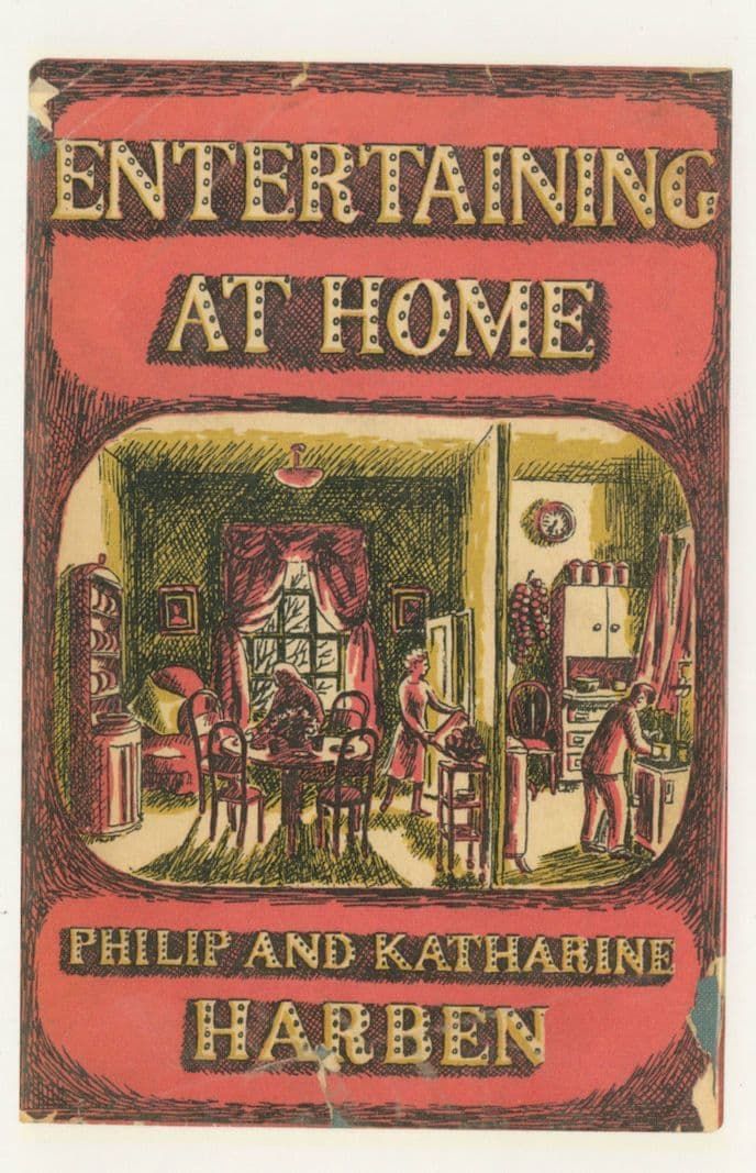 Entertaining At Home Philip Katharine Harben 1951 Book Postcard