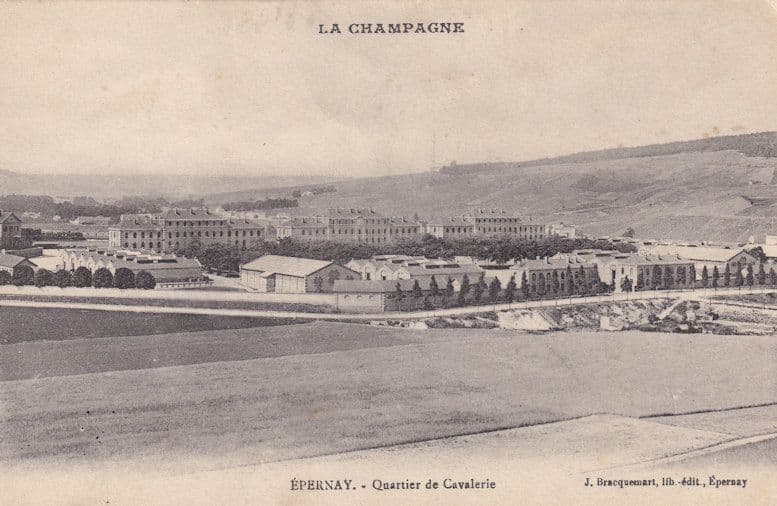 Epernay Quartier De Cavalerie Antique French Postcard