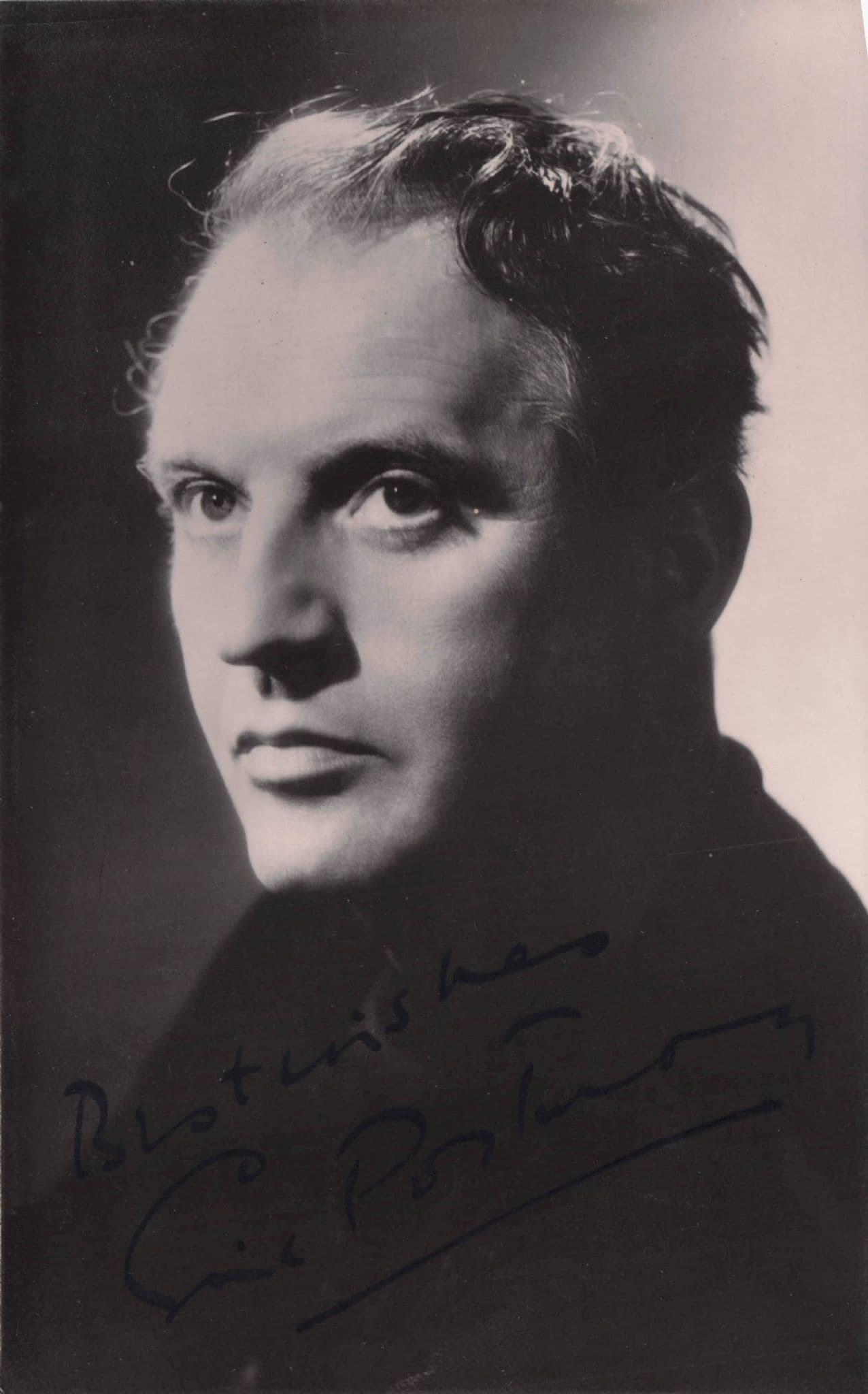 Eric Portman Historic Hollywood Film Actor Hand Signed Photo