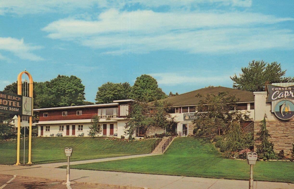 Erie Beach Hotel Port Dover Ontario Canada Postcard