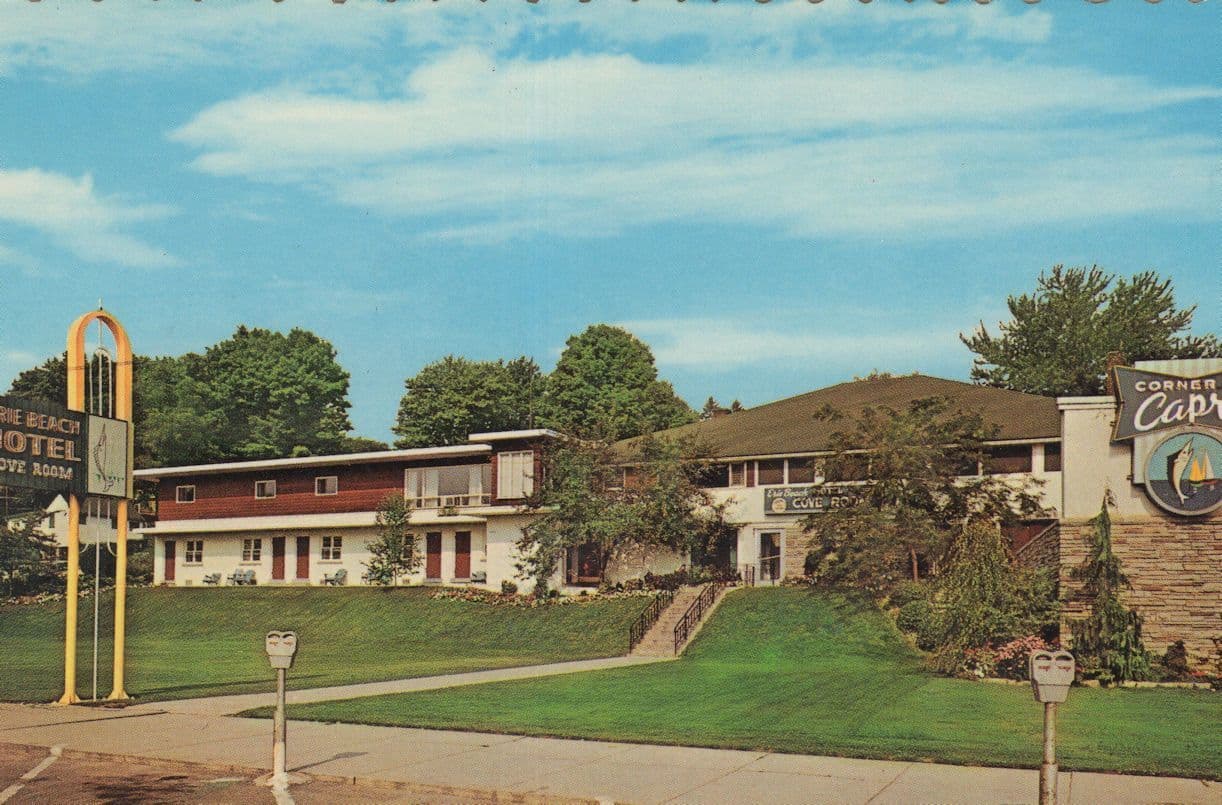 Erie Beach Motor Hotel Port Dover Ontario Canada Postcard
