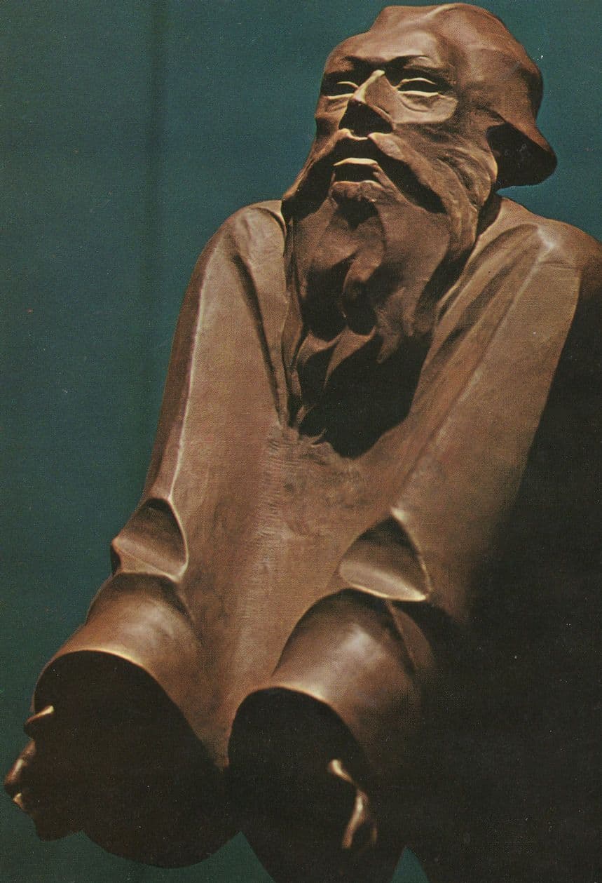 Ernst Barlach Schwebender Gollvater 1922 Sculpture German Postcard