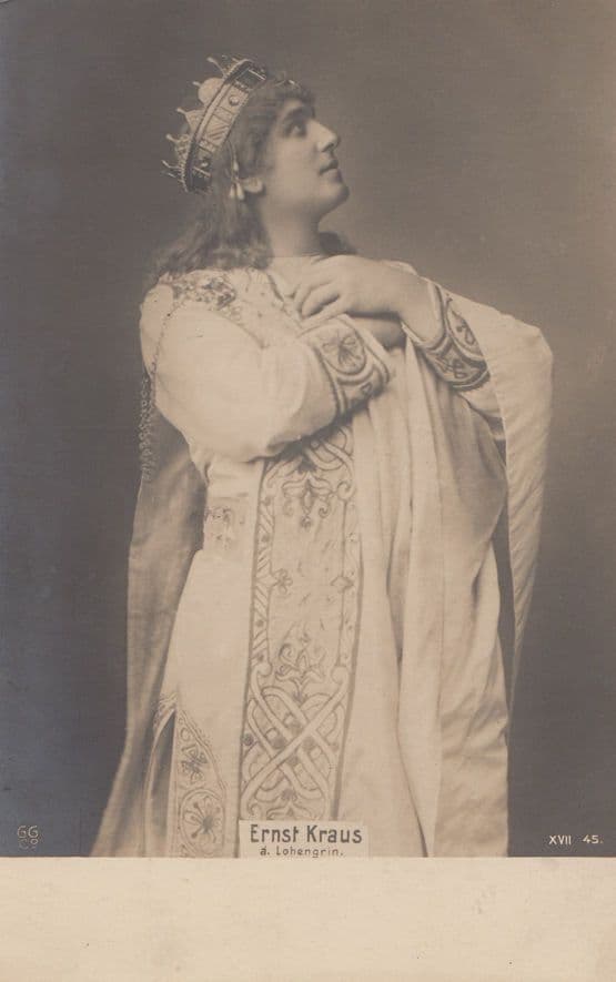 Ernst Kraus German Tenor as Lohergrin Antique Postcard