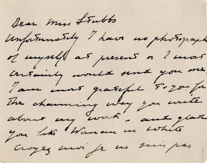 Esme Percy Pygmalion George Bernard Shaw Hand Signed Letter Card