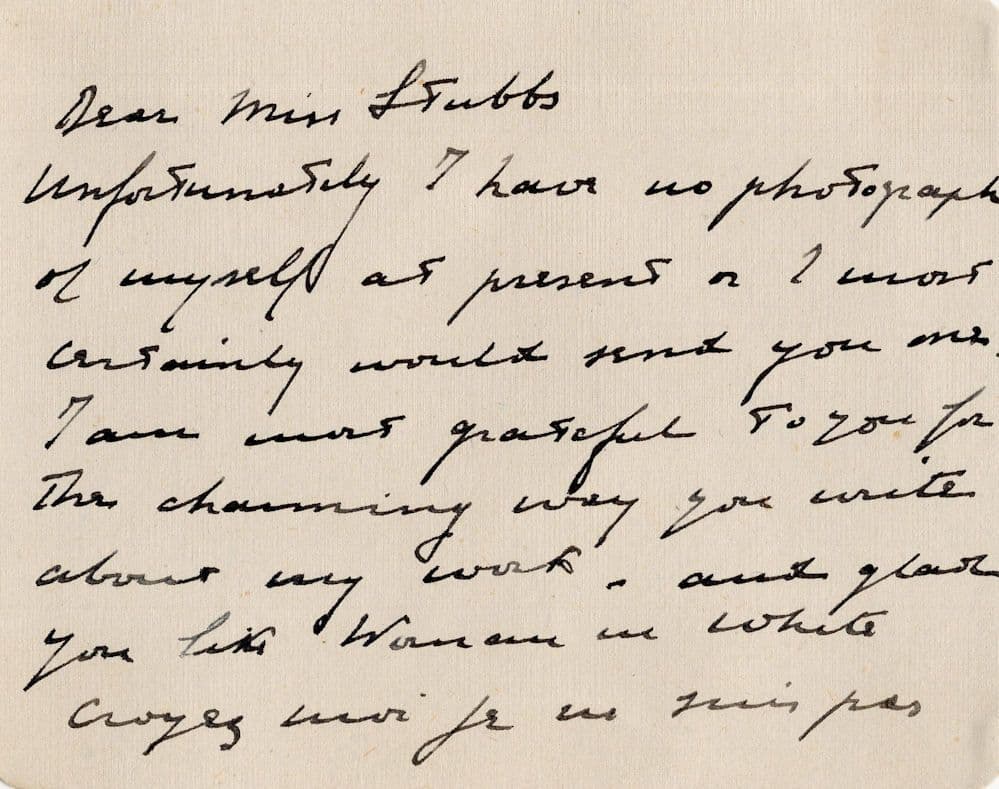 Esme Percy Pygmalion George Bernard Shaw Hand Signed Letter Card
