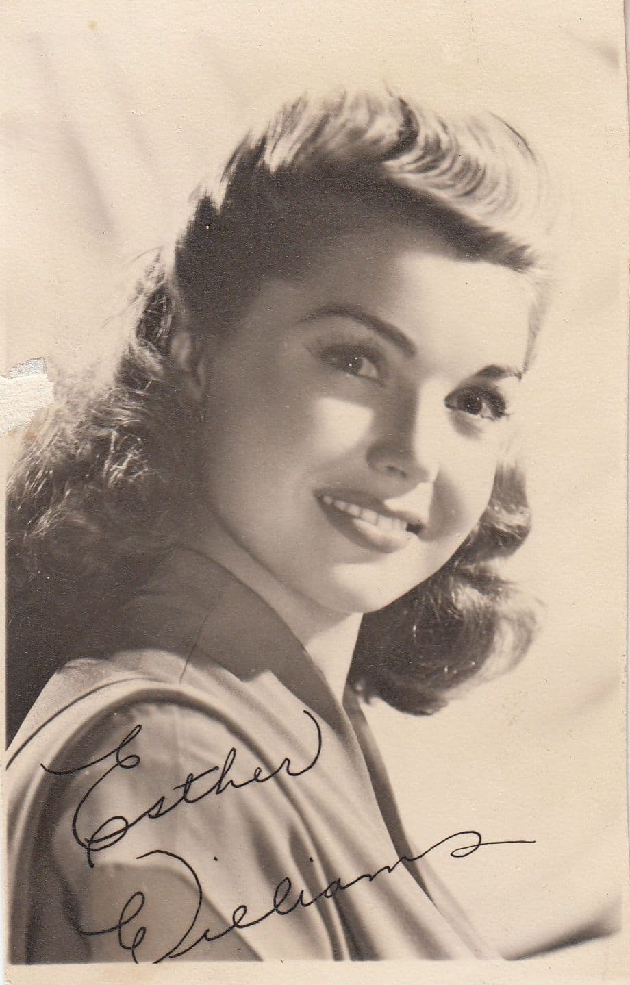 Esther Williams Facimile Signed Stunning Old Antique Photo
