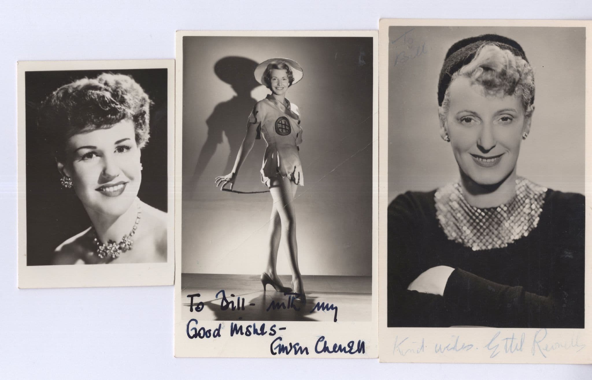 Ethel Revnell Gwen Cherrill  3x Music Hall Hand Signed Photo s