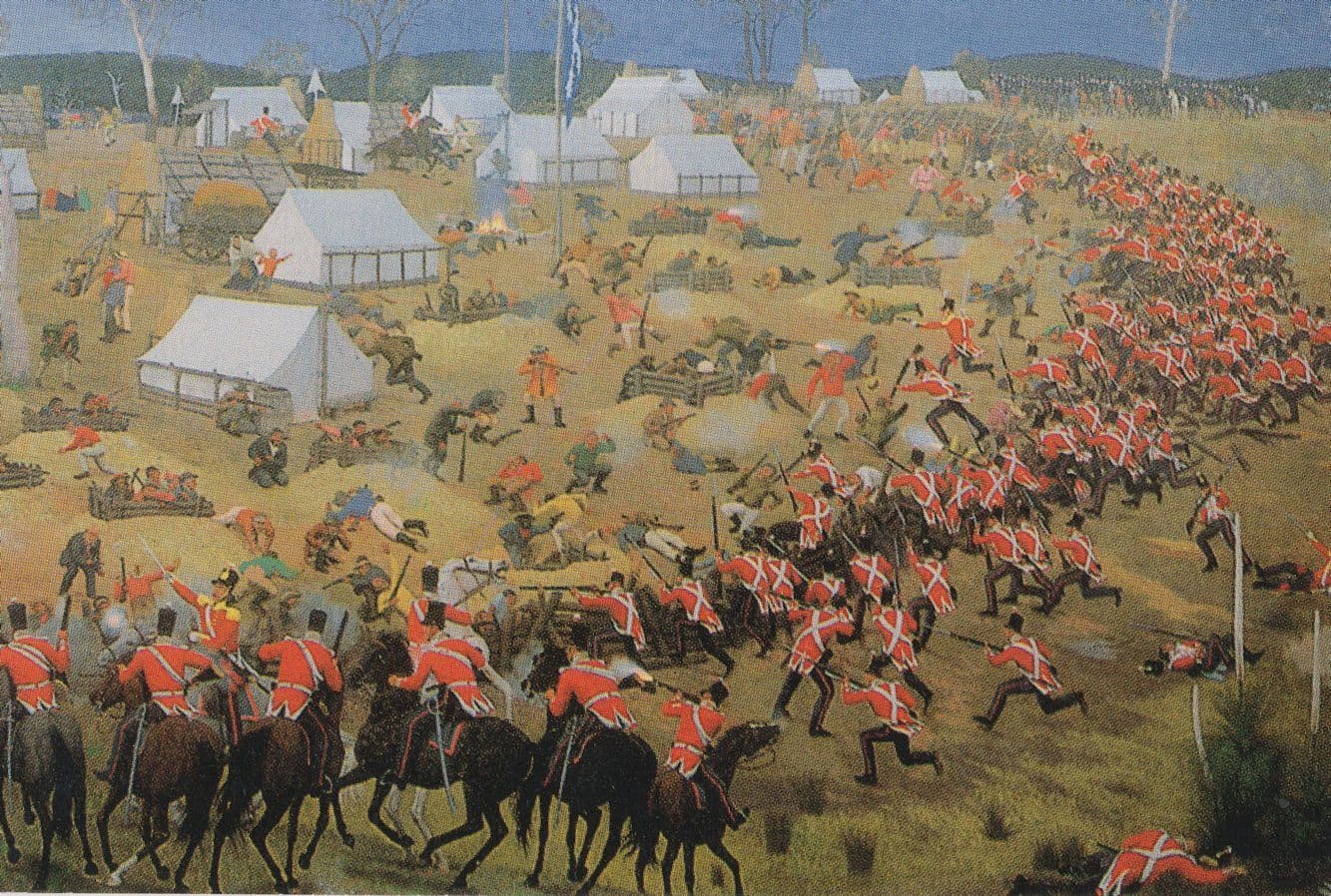 Eureka Stockade Uprising Rebellion Australia Victoria Painting Postcard
