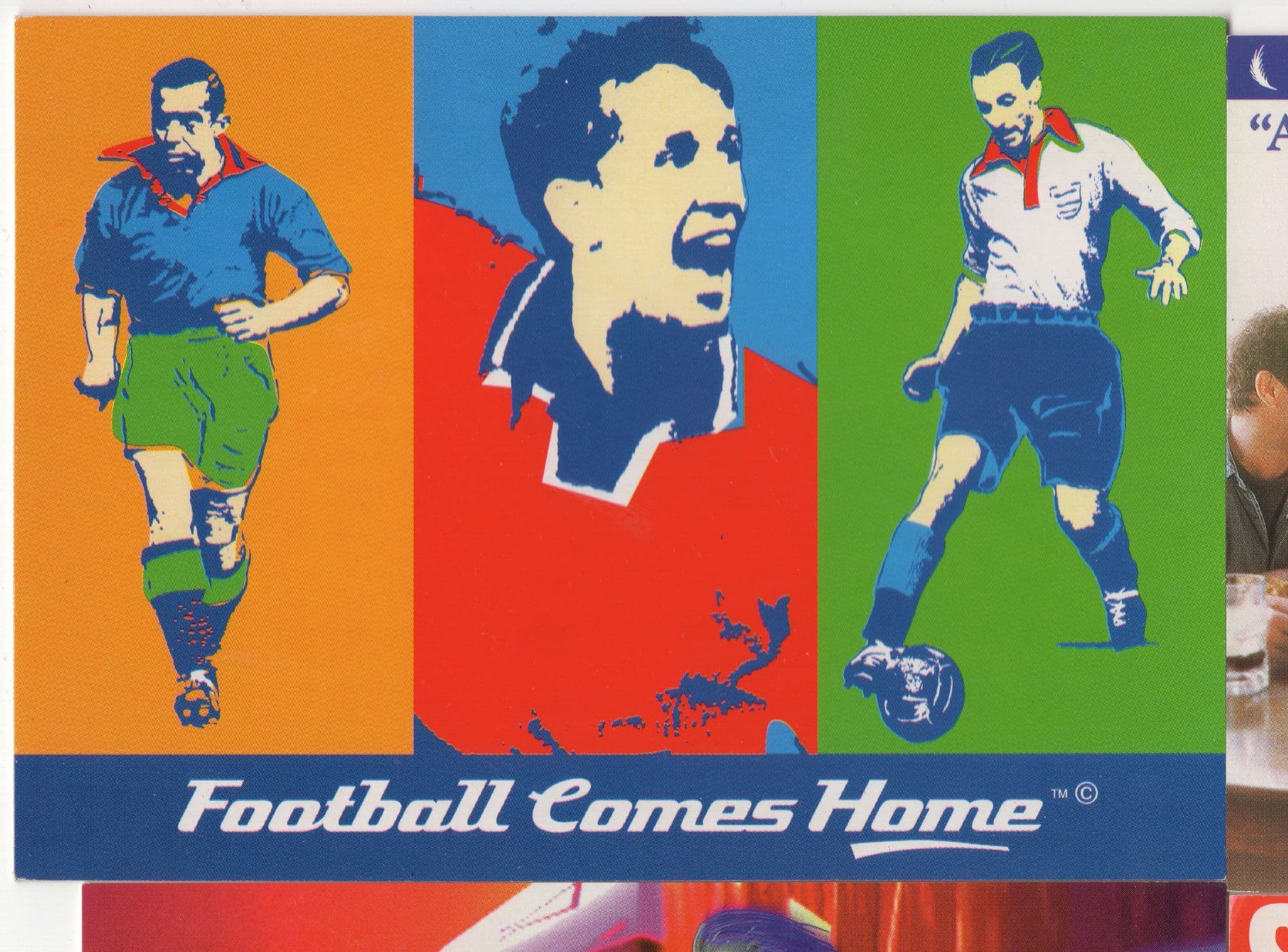 Euro 96 Football Championships Tickets Advertising Postcard