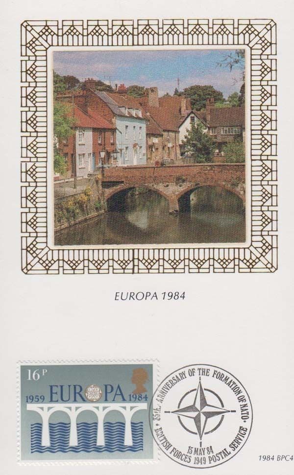 Europa 1984 Formation Nato British Forces Military Rare Benham First Day Cover