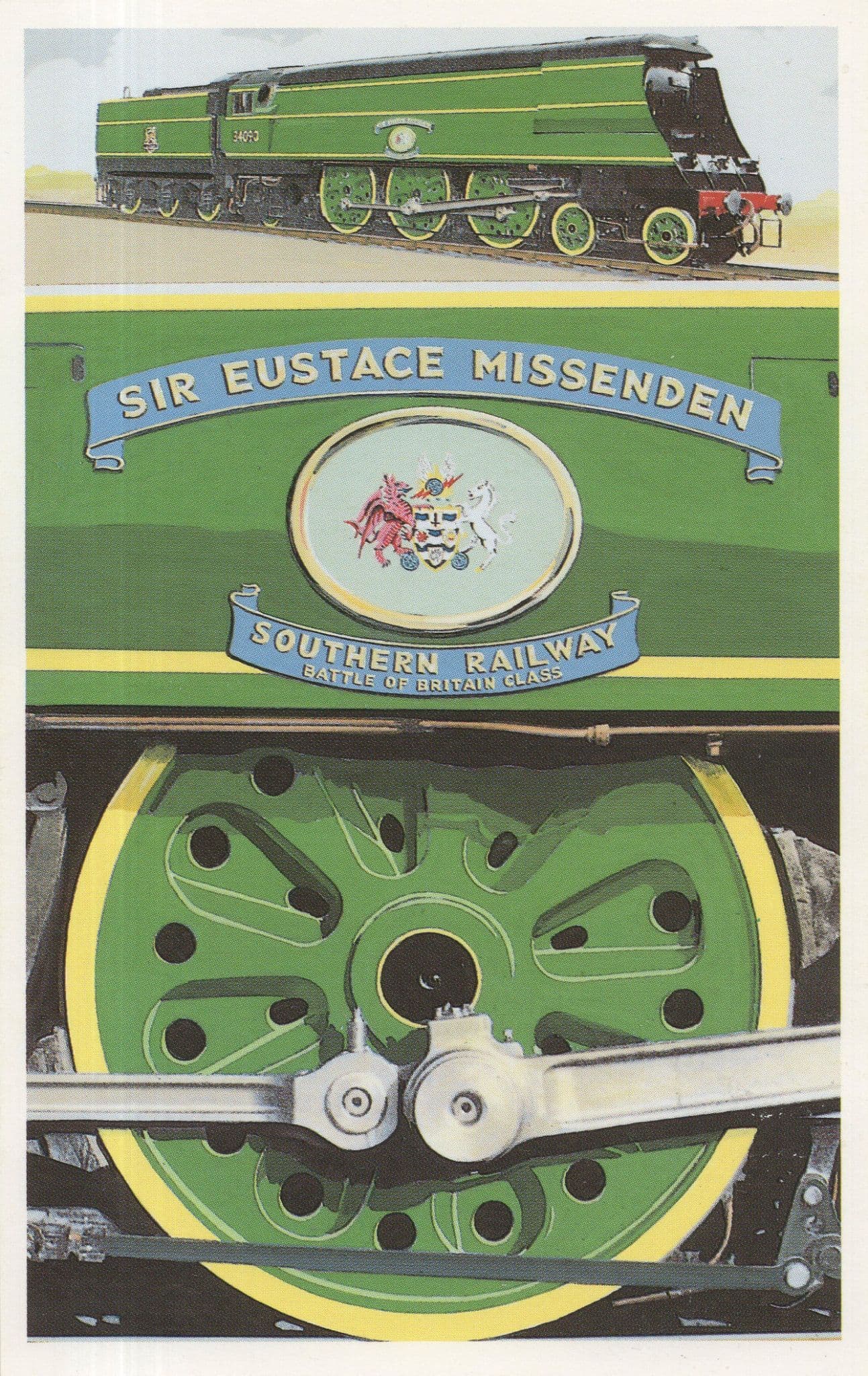 Eustace Missenden Southern Railway Military Train Poster Postcard