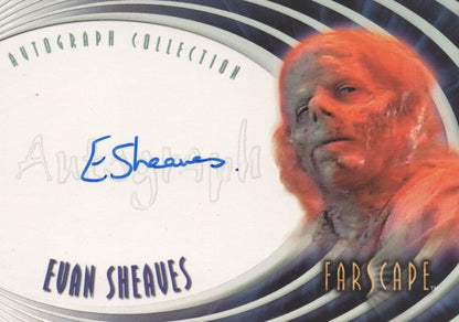 Evan Sheaves Farscape Hand Signed Autograph Card Photo