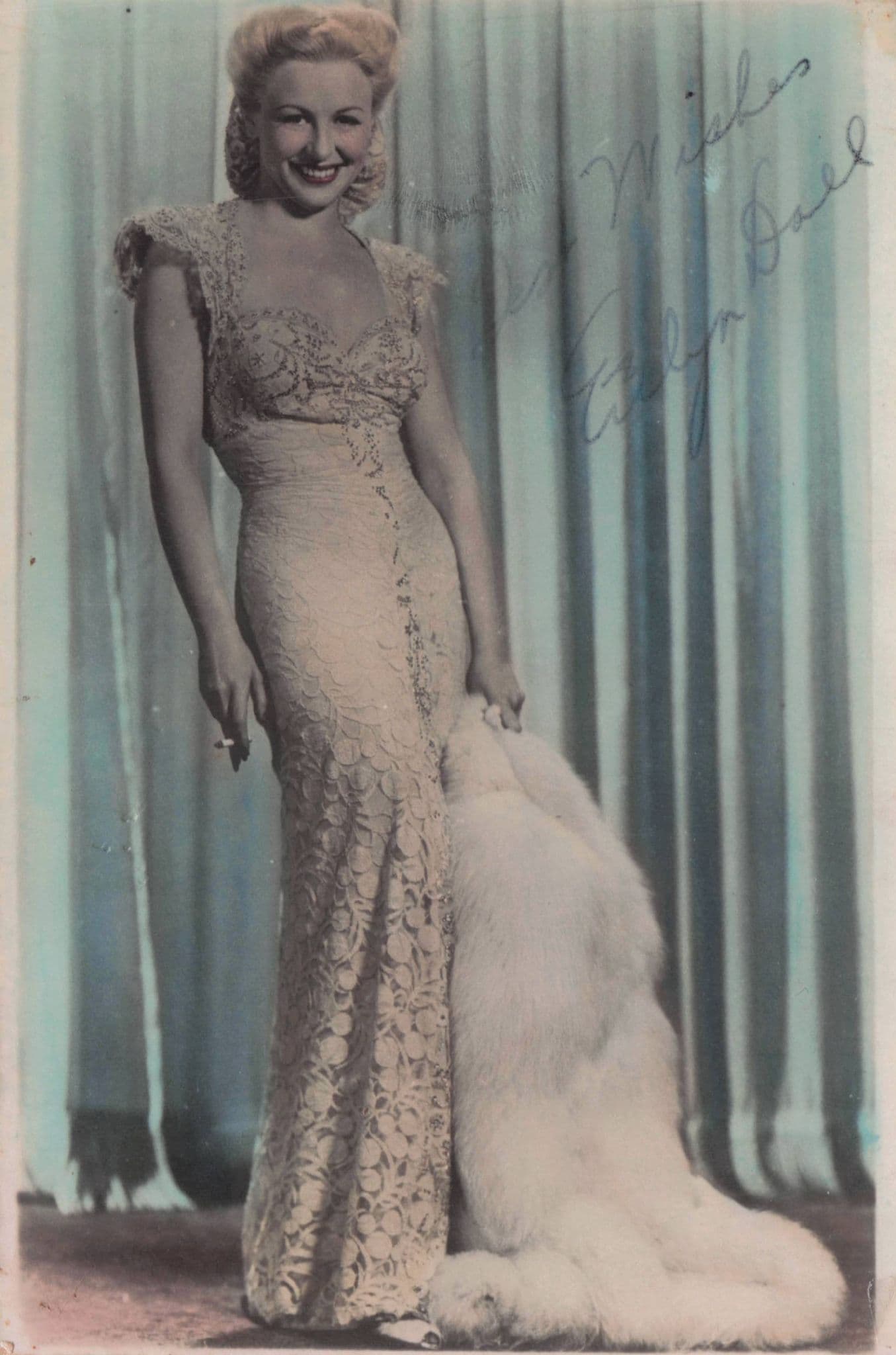 Evelyn Dall Singer Hand Signed Photo From WW2 Theatre Show