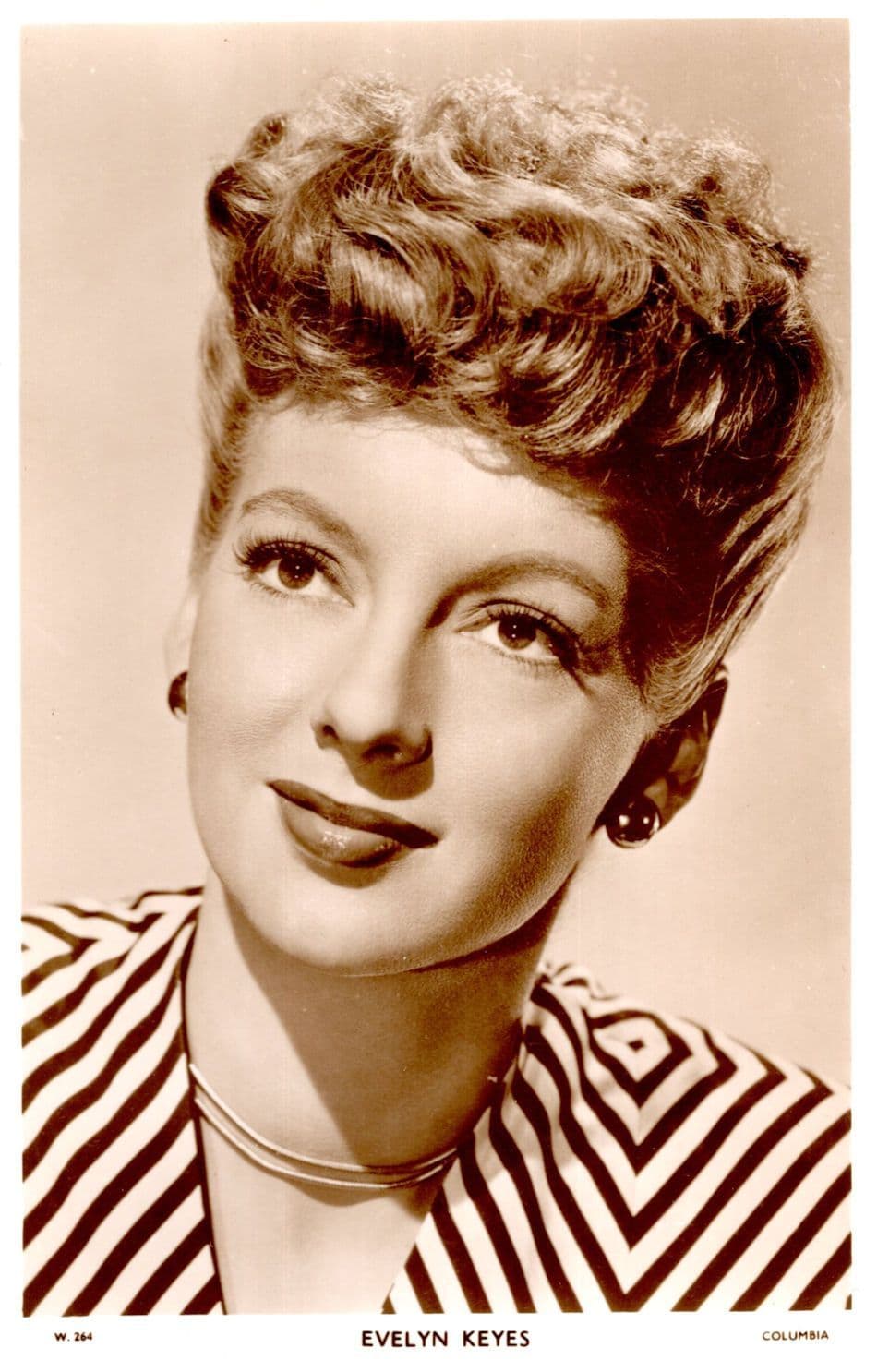 Evelyn Keyes Picturegoer Magazine Rare Plain Back Photo Postcard