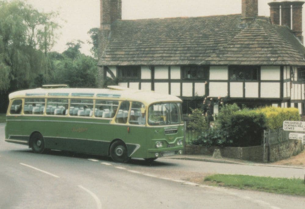 Ex Southdown Motor Services Leyland Leopard Fleet 1722 Bus Postcard
