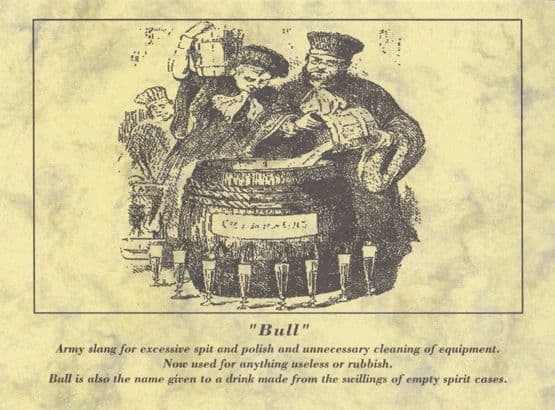 Excessive Army Cleaning Military Bull Alcoholic Drink Postcard