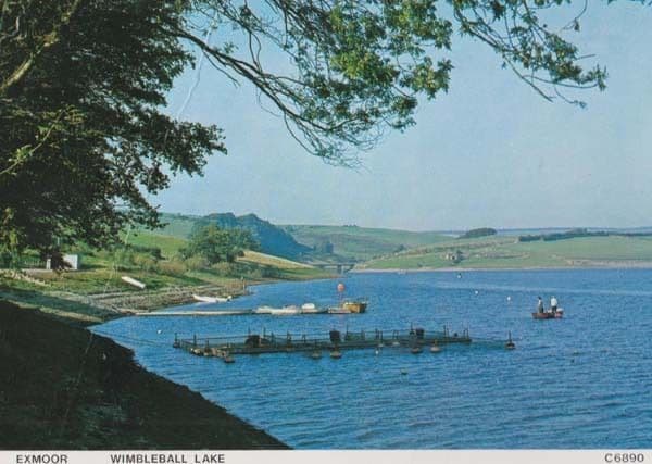 Exmoor Wimblehall Lake Devon Postcard