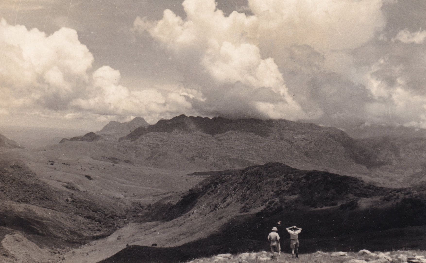 Explorers at Chimanimani Mountains South Rhodesia Real Photo Postcard