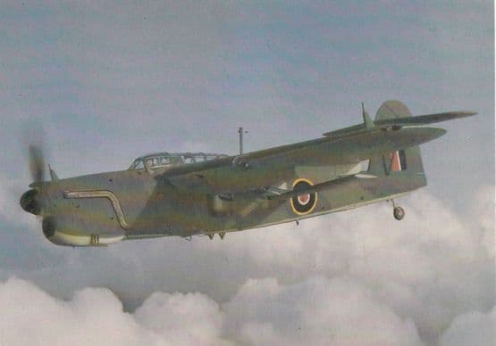 Fairey Barracuda P9659 Mark 1 Rare Military War Plane Aircraft Photo Postcard