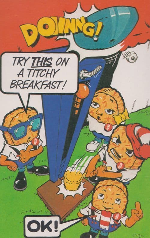 Fairground Test Your Strength Machine Weetabix Advertising Cereal Rare Postcard