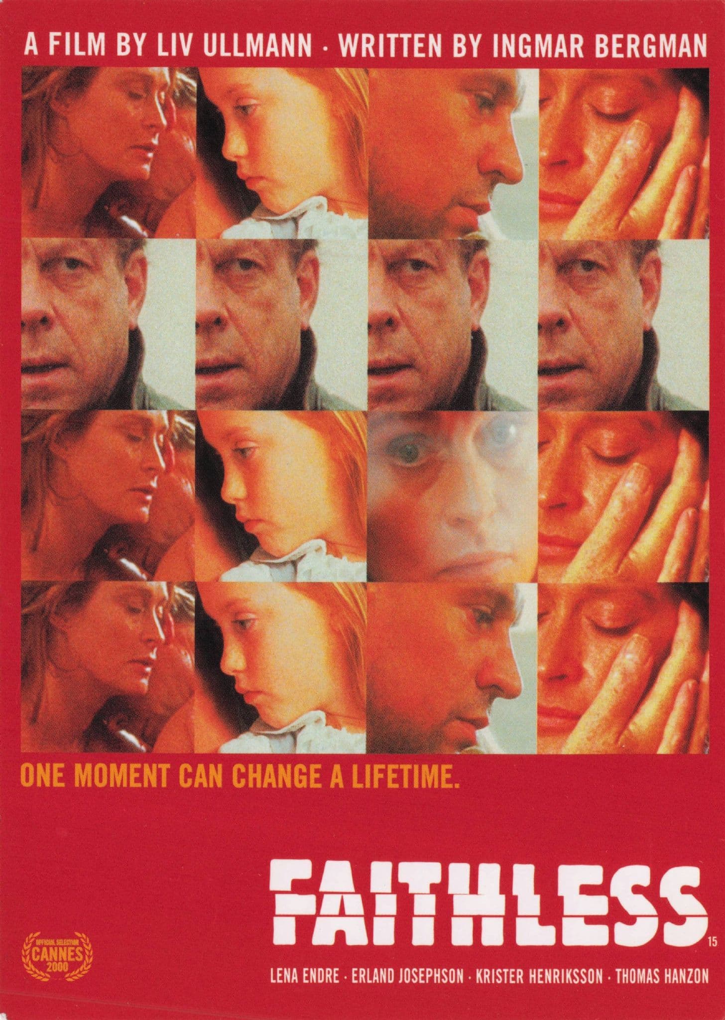Faithless Lena Endre Erland Josephson Film Gala Poster Postcard