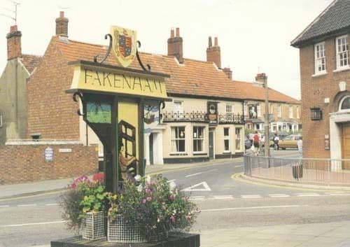 Fakenham Norfolk Pub Inn Village 1980s Photo Postcard